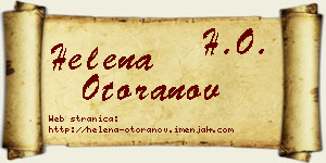 Helena Otoranov vizit kartica